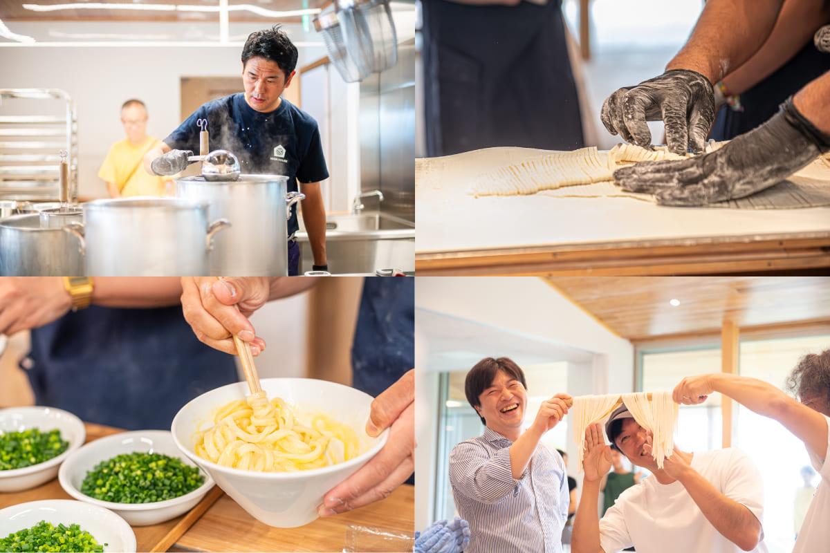 うどんづくり体験
